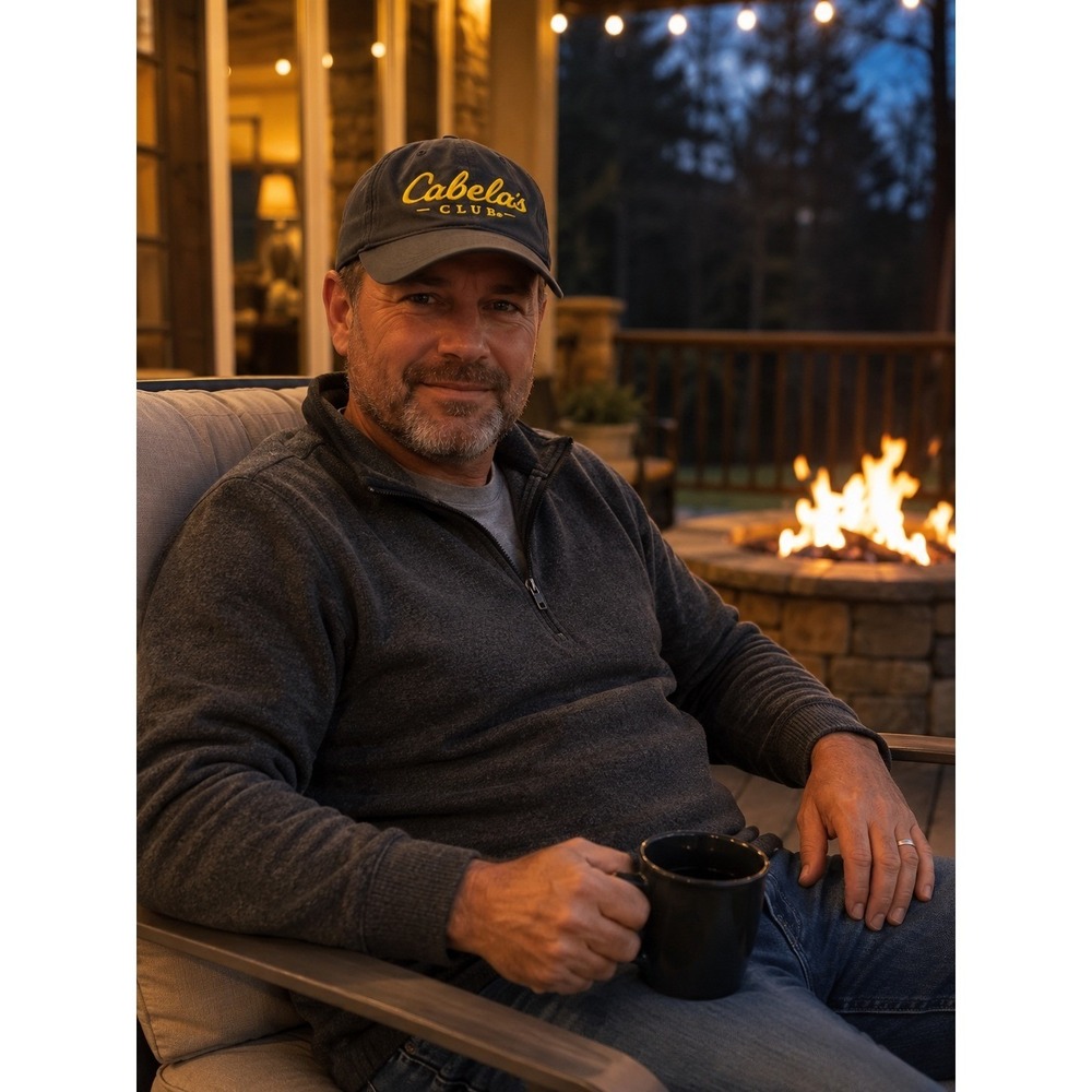 Cabela's Club Gray Adjustable Baseball Cap Hat Outdoor Hunting Fishing